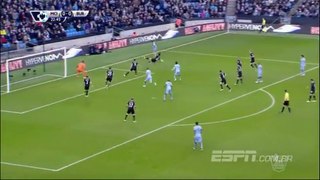 David Silva goal - Manchester City vs Burnley (28.12.2014) Premier League