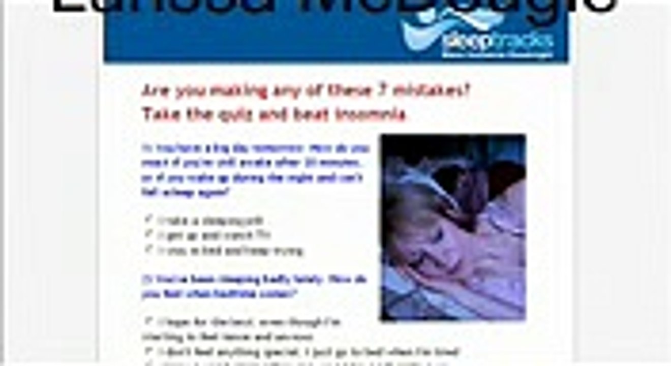 Cure Insomnia with SleepTracks Program - Fast, Easy and ...