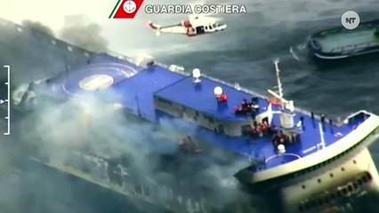 Rescue Underway For 500 People Trapped By Ferry Boat Fire