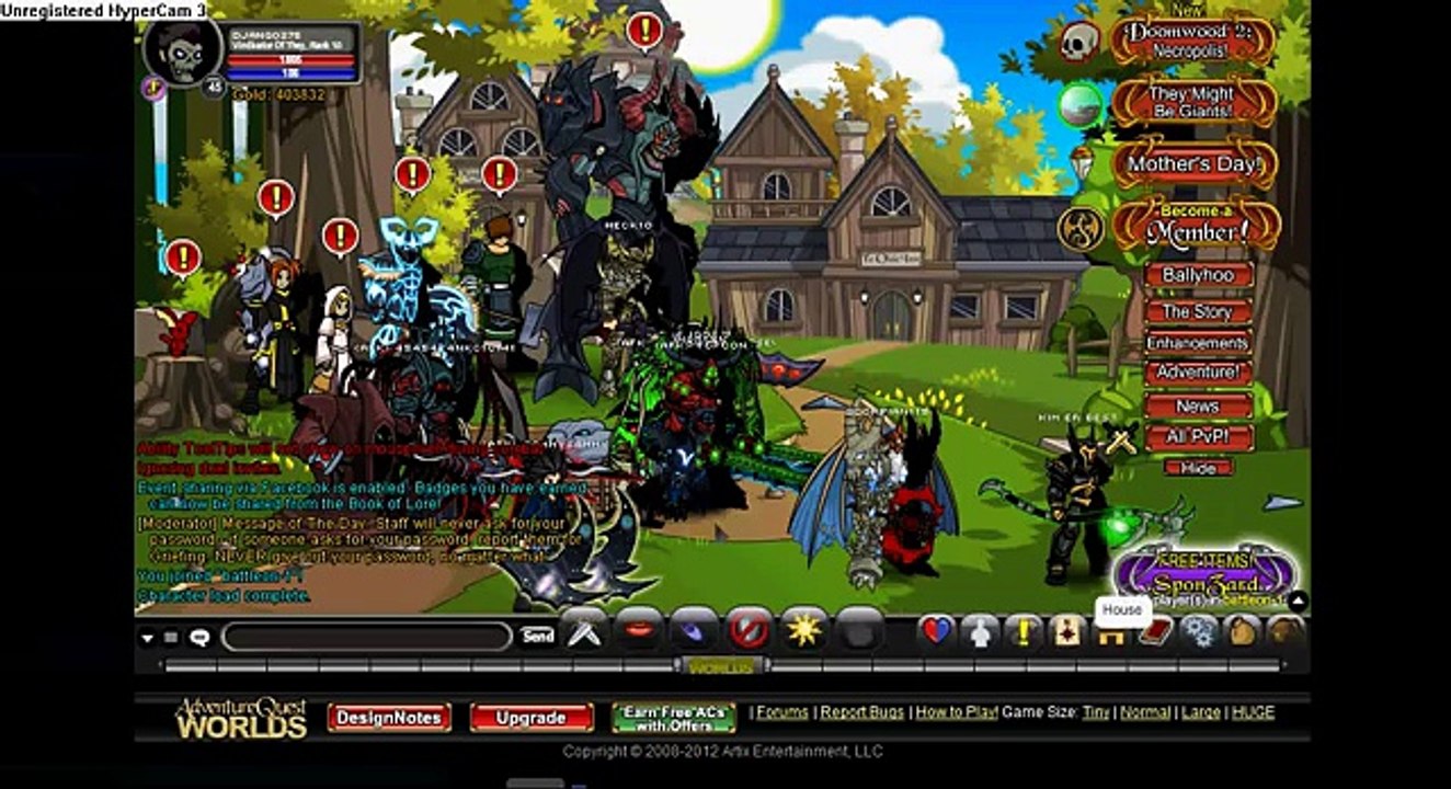PLAYERUP.COM - AQW ACCOUNT FOR SALE