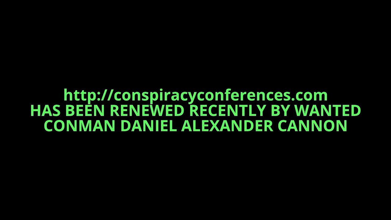 conspiracyconferences.com SCAM