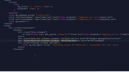 Responsive Wordpress Theme Tutorial - Part 7 - jQuery Toggle Menu-1