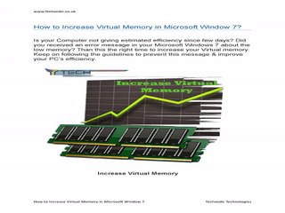 Simple Steps to Increase Virtual Memory in Microsoft Windows
