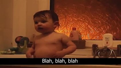 Funny Baby Makes A Speech - hilarious funny video of a talking baby