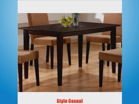 Coaster Hyde Rectangular Casual Dining Leg Table in Cappuccino