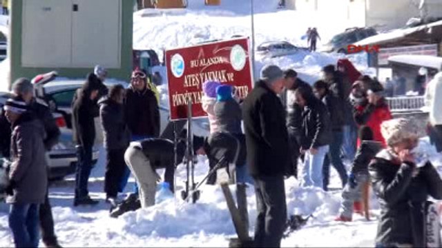 Uludağ'da Pistlerde Mangal Keyfi