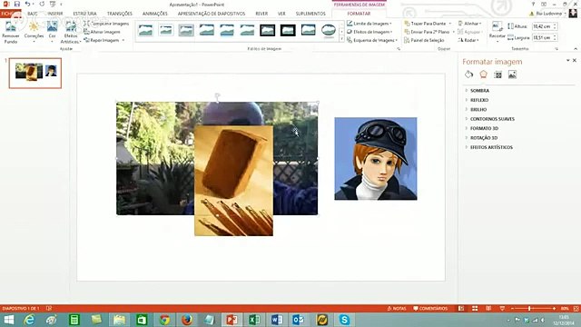 Como usar o powerpoint 2013 - curso - formatando imagens [lição 3]