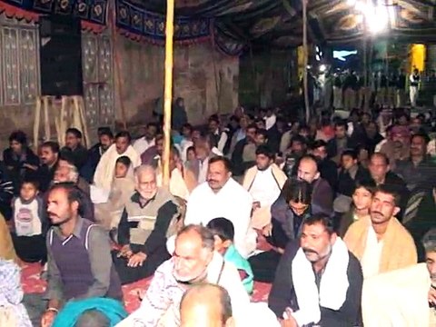 Majlis e Aza 2 muharam Zakir Syed Zargham Abbas ashra 2014 at Sharef Abad Jhang