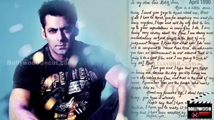 Salman Khan Shares His Hand Written LOVE LETTER