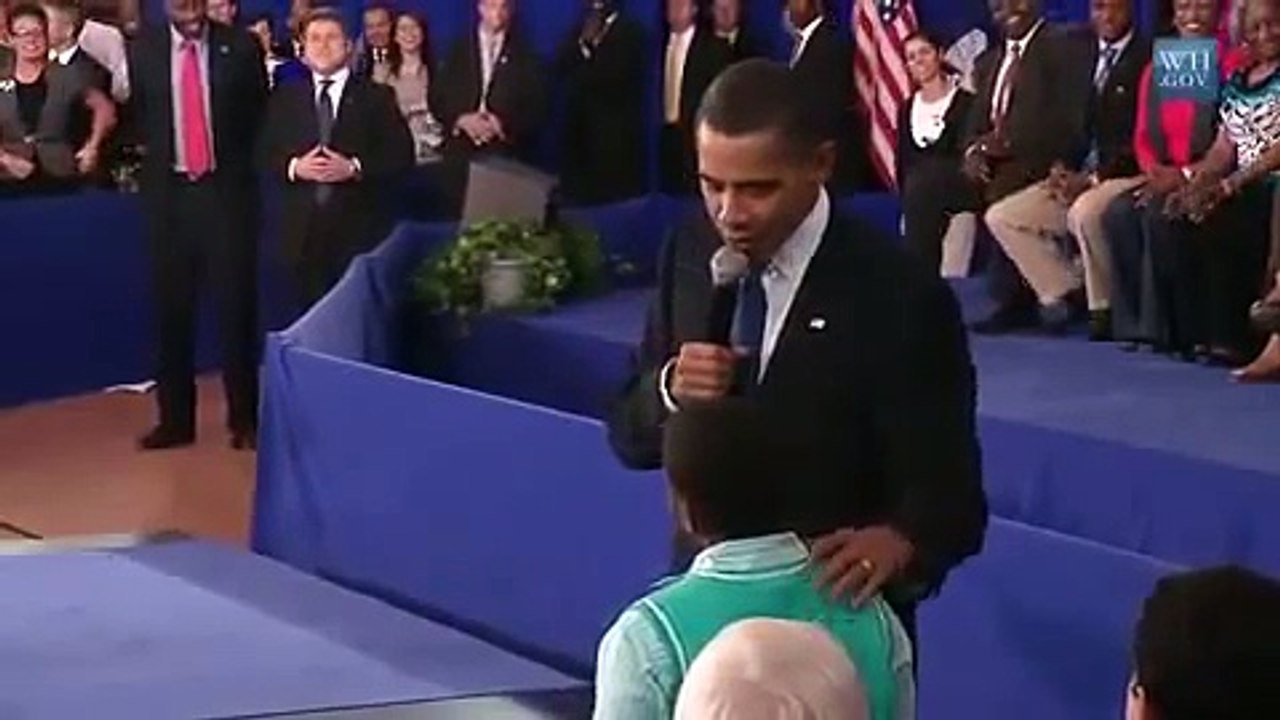 Child Asks Obama:"Why Do People Hate You?"