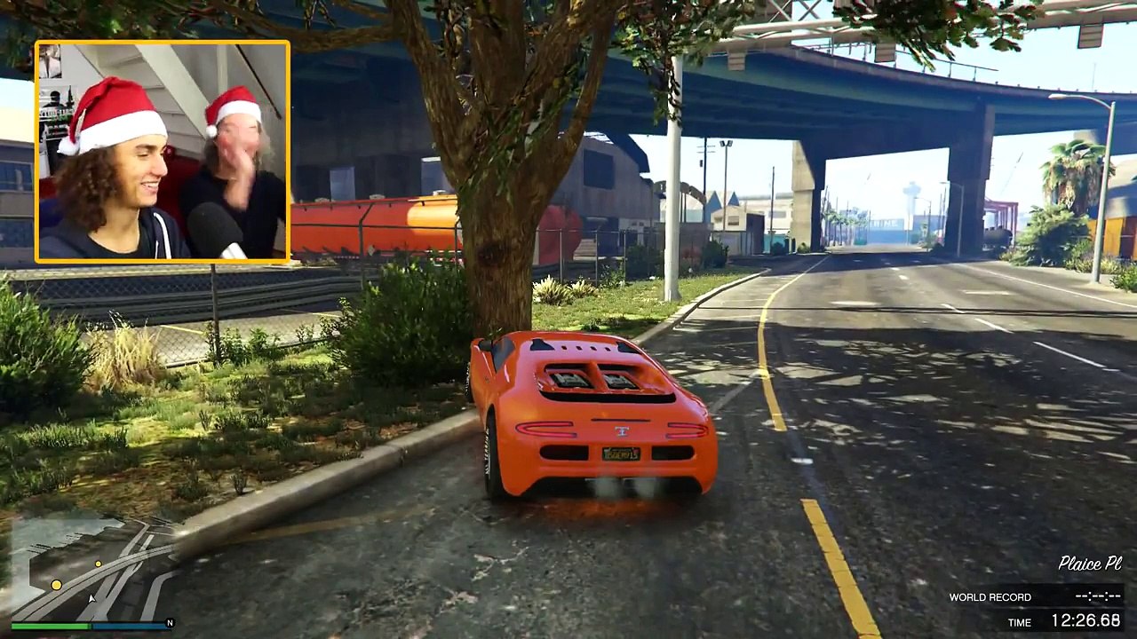 Kwebbelkop Insane Car Stunt Race WITH MY MOM GTA 5 Funny Moments