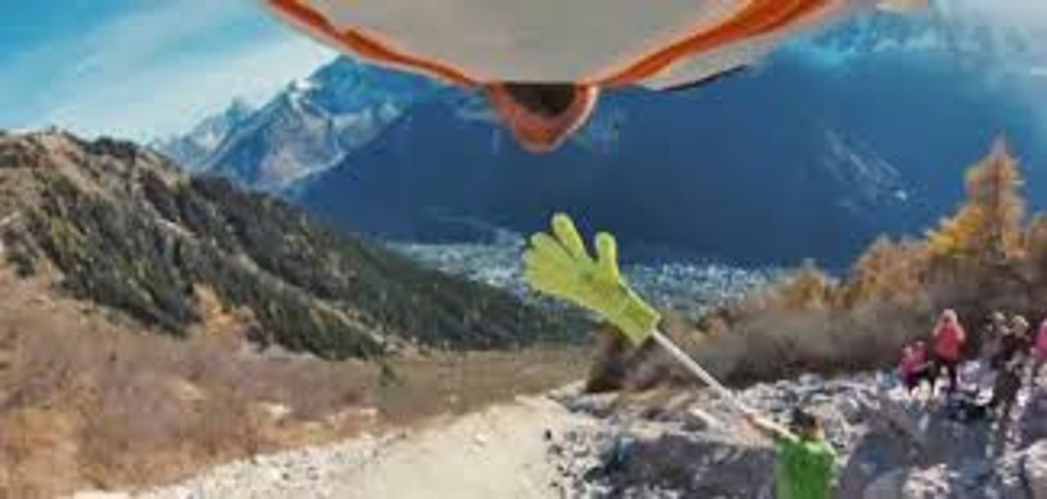 World's First Wingsuit High Five