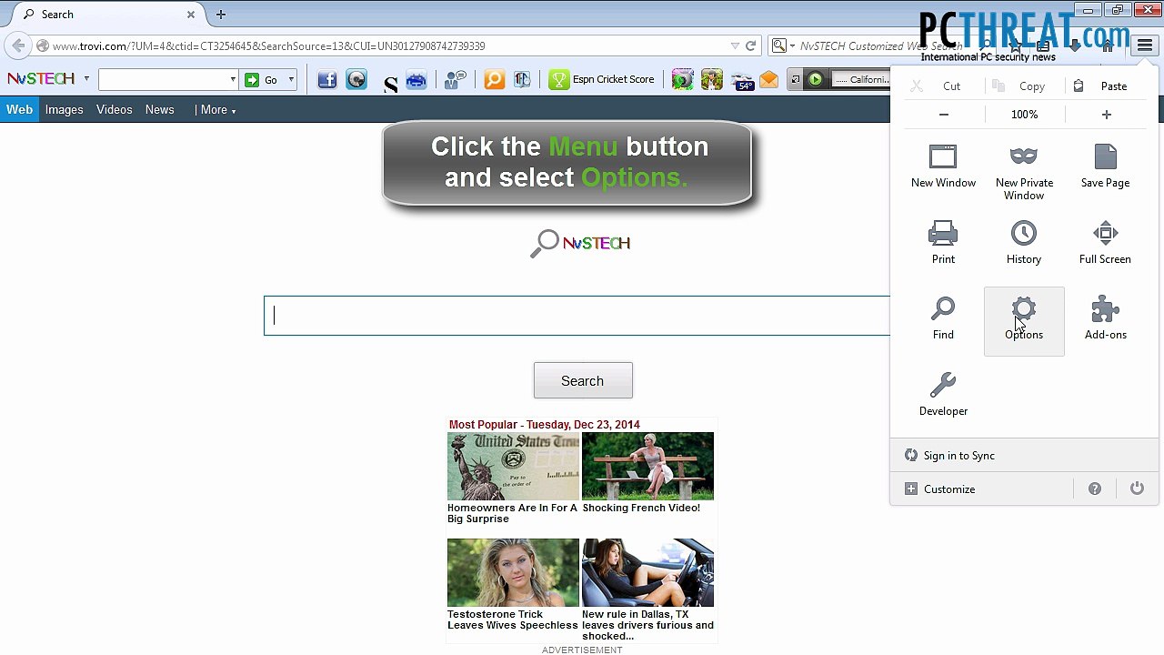 Nvstech Toolbar Removal Guide