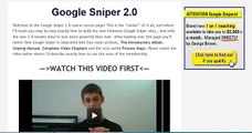Google Sniper 2.0 - Inside The Members Area