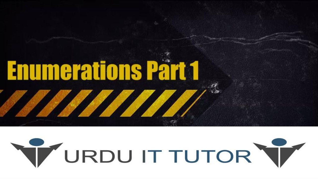 35-C# Tutorial – Enumerations Part 1