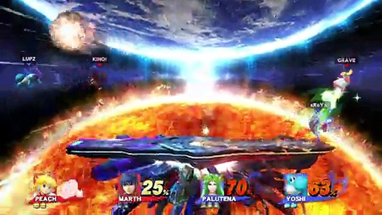 Super Smash Bros 4 Wii U DU-DT 4 player free for all matchup