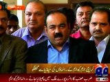 MQM's lawmakers media talk after submitting Adjournment Motion about timber market fire