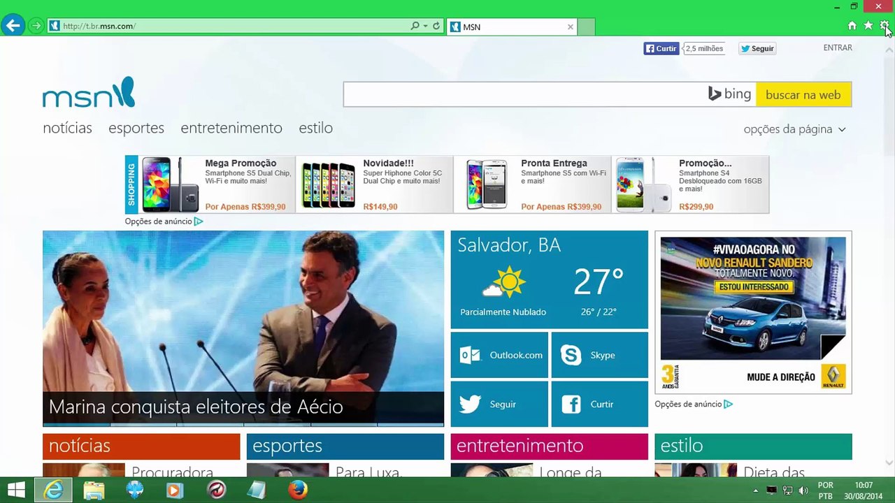 Série - Como mudar a Página Inicial do seu Navegador de Internet - Aula 04 - Usando o Internet Explorer