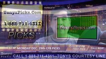 Monday Free College Football Bowl Picks Odds Predictions Previews 12-29-2014