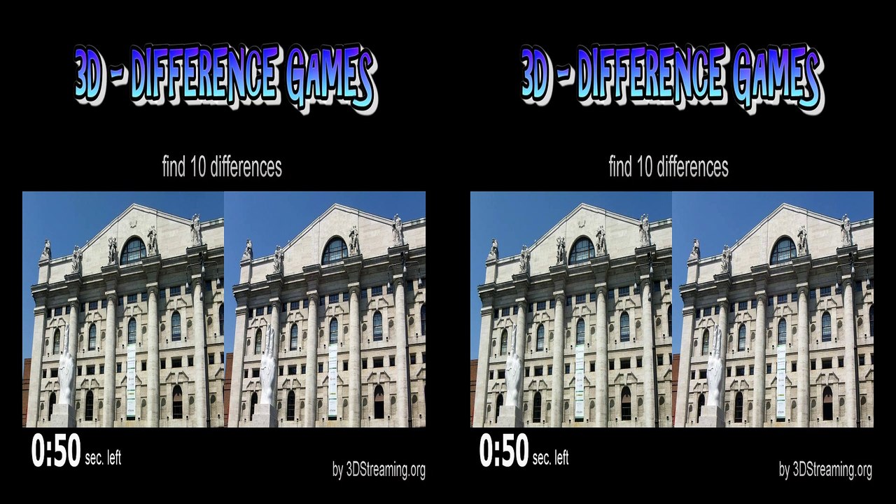 Difference Games in 3D