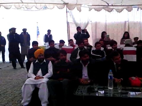 Huzair Speech at Sports Board Complex for Youth with Minister Education Rana Mashood