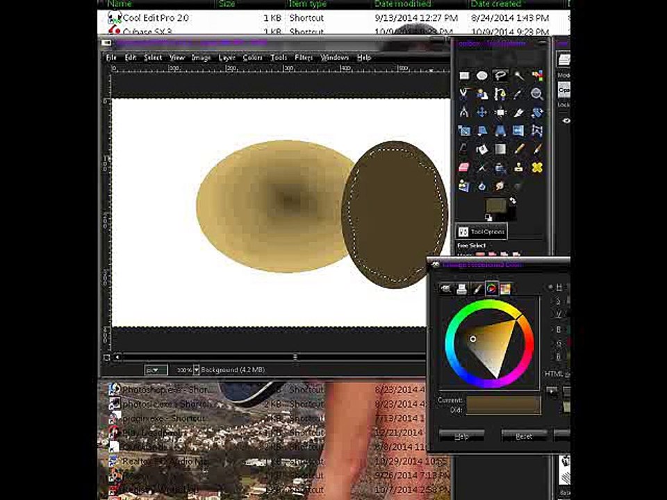 simple stencil shading with GIMP.