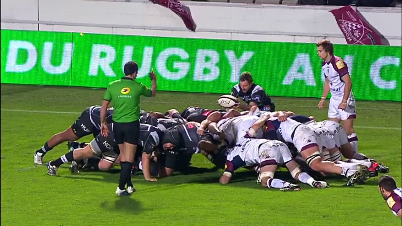 TOP14 - Bordeaux-Brive: Essai Yann Lesgourgues (BOR) - J14 - Saison 2014/2015