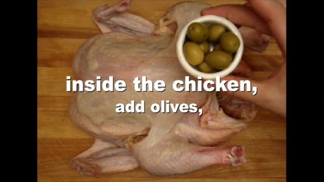 How to make a roasted chicken with preserved lemon and green olives