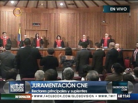 Juramentan a los rectores del CNE y sus suplentes