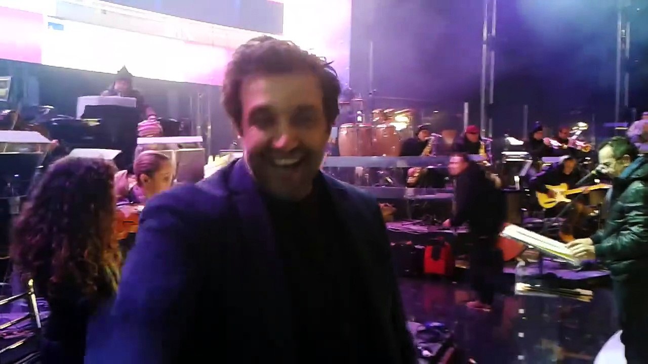 Flavio Insinna alle prove dell'Anno che verrà