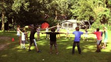 Camping De Waps in vogelvlucht; Gaasterland, Friesland. Kamperen dichter bij de natuur