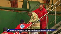Norman Atlantic: des rescapés débarquent à Bari