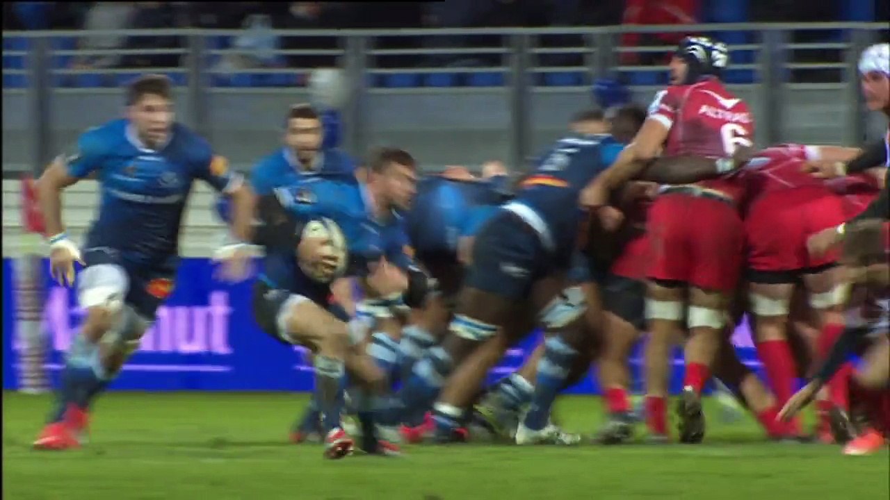TOP14 - Castres-Montpellier: Essai Thomas Combezou - J14 - Saison 2014/2015