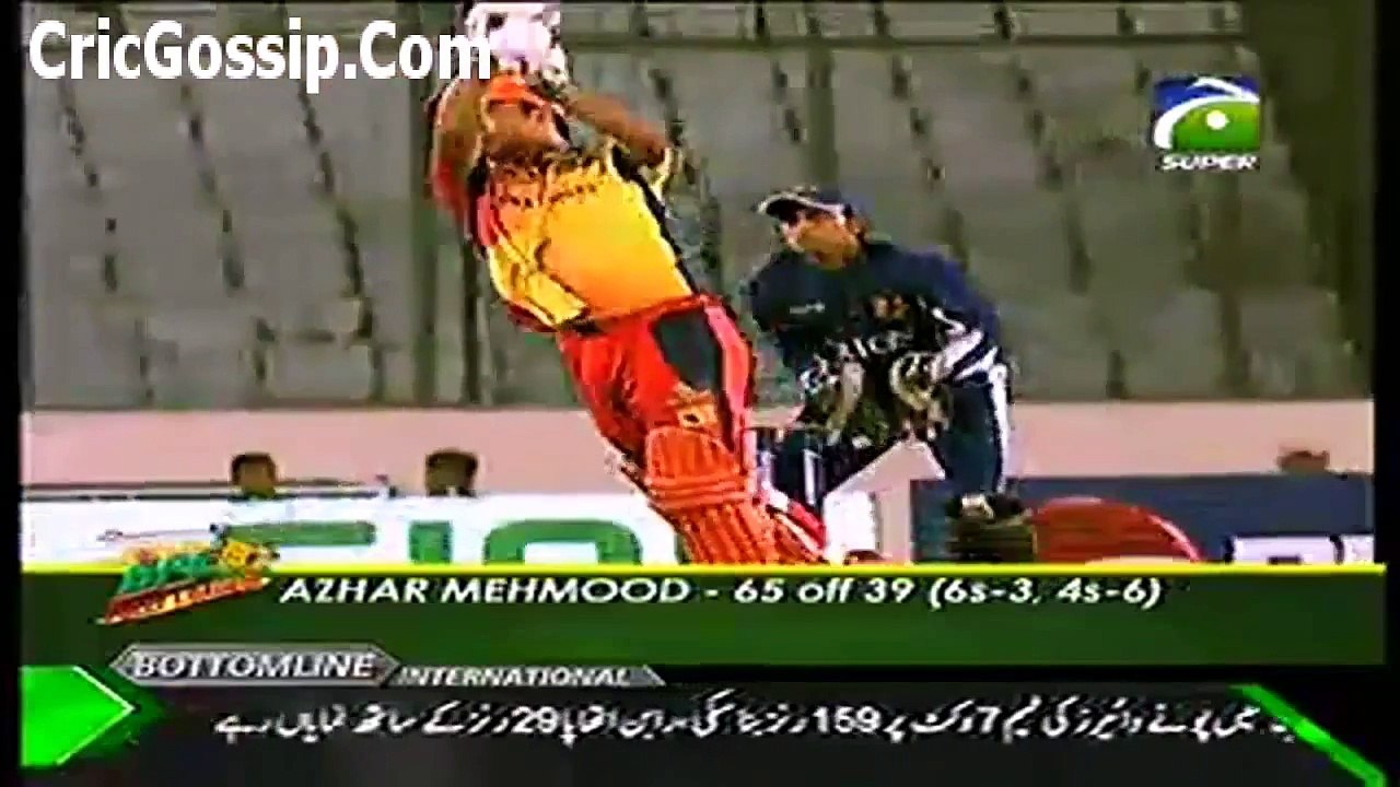 Azhar Mehmood 65 Of 39 Balls In BPL