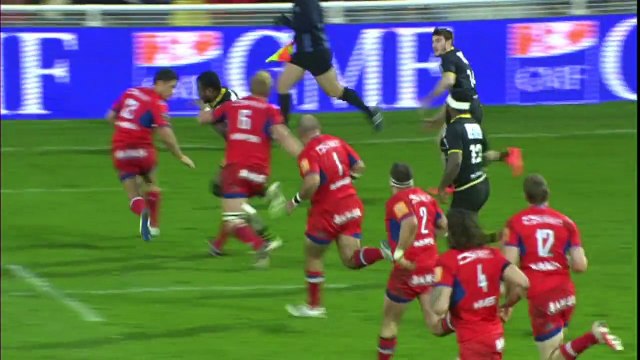 TOP14 - La Rochelle-Grenoble : Essai Jason Eaton - J14 - Saison 2014/2015