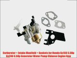 Carburetor Intake Manifold Gaskets for Honda Gx160 55Hp Gx200 65Hp Generator Water Pump Chinese Engine New