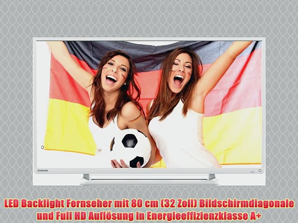 Toshiba 32L2434DG 80 cm (32 Zoll) LED-Backlight-Fernseher EEK A+ (Full-HD 200Hz AMR DVB-C/-T