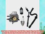 New Pack of Carburetor Fuel Oil Filter Spark Plug Fuel Oil Pipe fit for Stihl Ms290 Ms310 Ms390 029 039 290 310 390 Chai