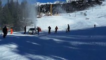 Un automobiliste perdu sur une piste de ski des Arcs 1800