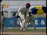 Brian Lara takes one for his team