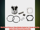 New Pack of Piston w Ring Cylinder Gasket for 2 Stroke 80cc Gas Engine Motor Motorized Bicycle Bike
