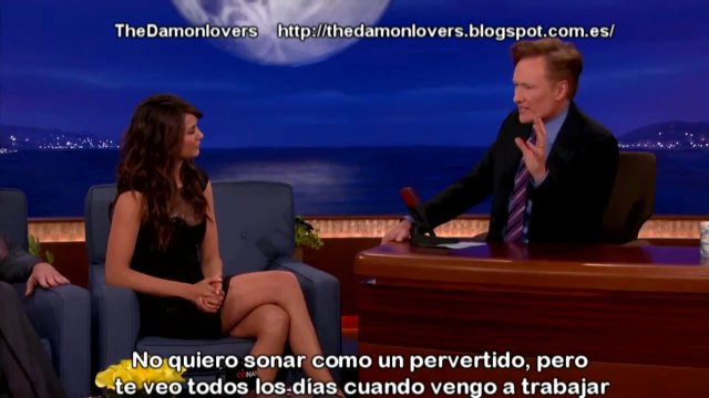 Nina Dobrev Gets Sex Scene Tips From Her Mom CONAN on TBS sub español