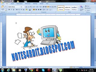 MS WORD 2007 title bar in urdu