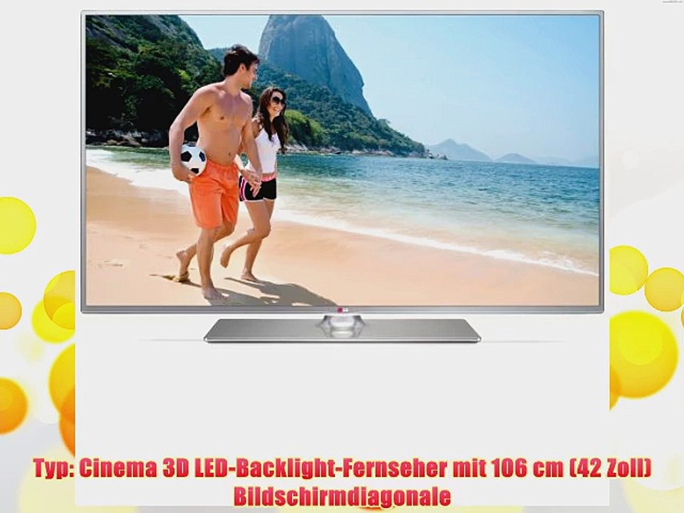 LG 42LB650V 106 cm (42 Zoll) Cinema 3D LED-Backlight-Fernseher EEK A+ (Full HD 500Hz MCI DVB-T/C/S