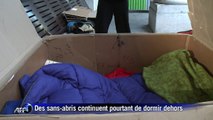Les sans-abris face au froid à Paris