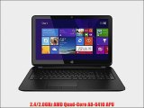 HP 15-f111DX 15.6 Touch-Screen Laptop Computer - AMD Quad-Core A8-6410 Processor 2.0GHz 8GB