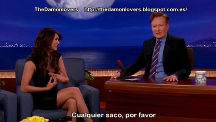 Nina Dobrev Shows Off Her Action Hero Chops   CONAN on TBS sub español