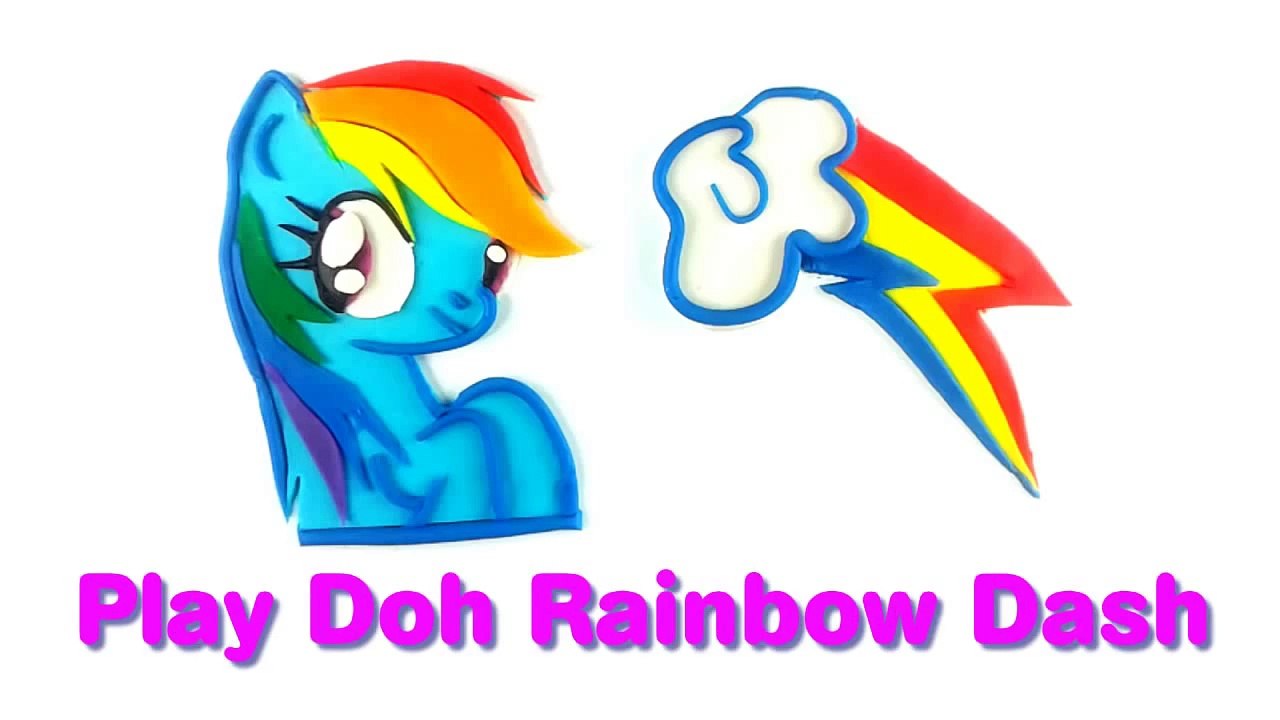 Play Doh Rainbow Dash How To Make MLP Playdough My Little Pony Mi Pequeño Pony Arcoíris Plastilina