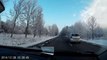 Zimowe widoki na drodze