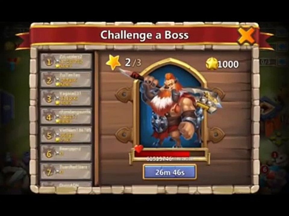 Solo boss 2 - castle clash cc - buy sell account